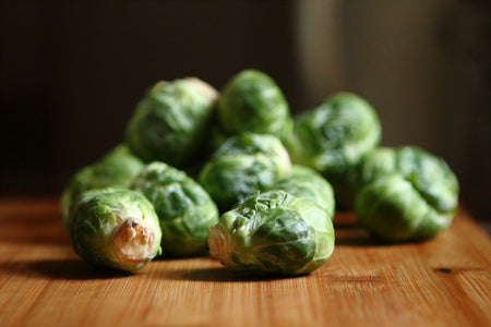 Roasted Balsamic Brussel Sprouts with Pine Nuts